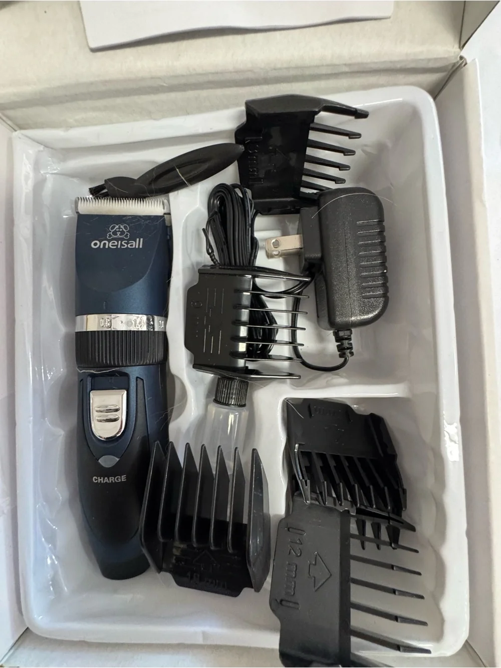 Onesail Blue Rechargeable Men’s Hair Clipper Grooming Kit - Picture 1 of 4